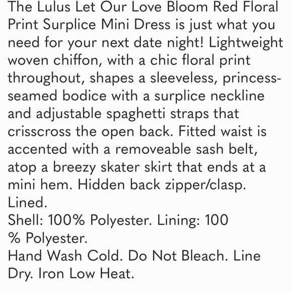 Lulus Let Our Love Bloom Red Floral Print Surplice Mini Dress - Picture 4 of 5